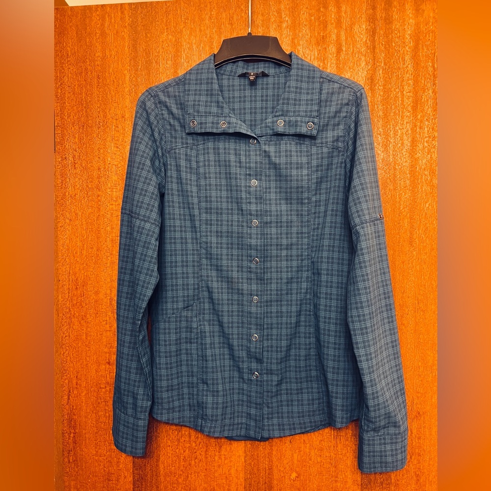 Kerrits Blue Plaid Women's Blouse
